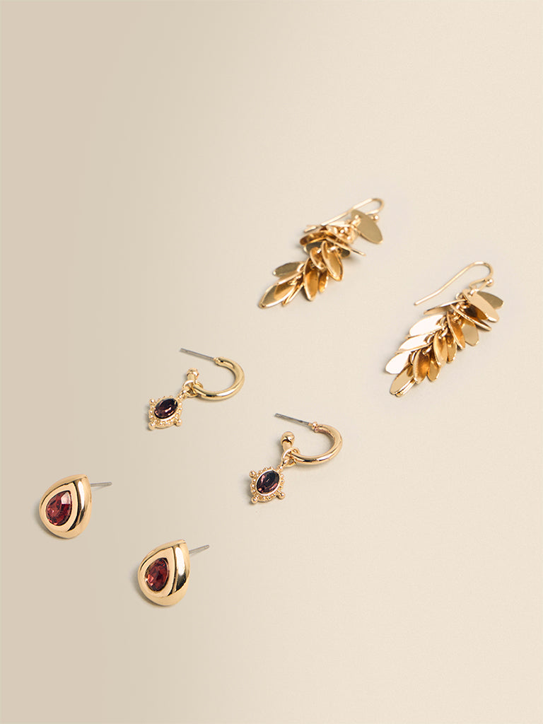 Pack of 3 Assorted Earrings