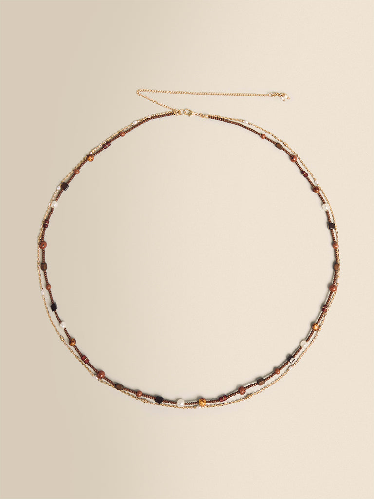 Multi-Layered Beaded Chain Belt