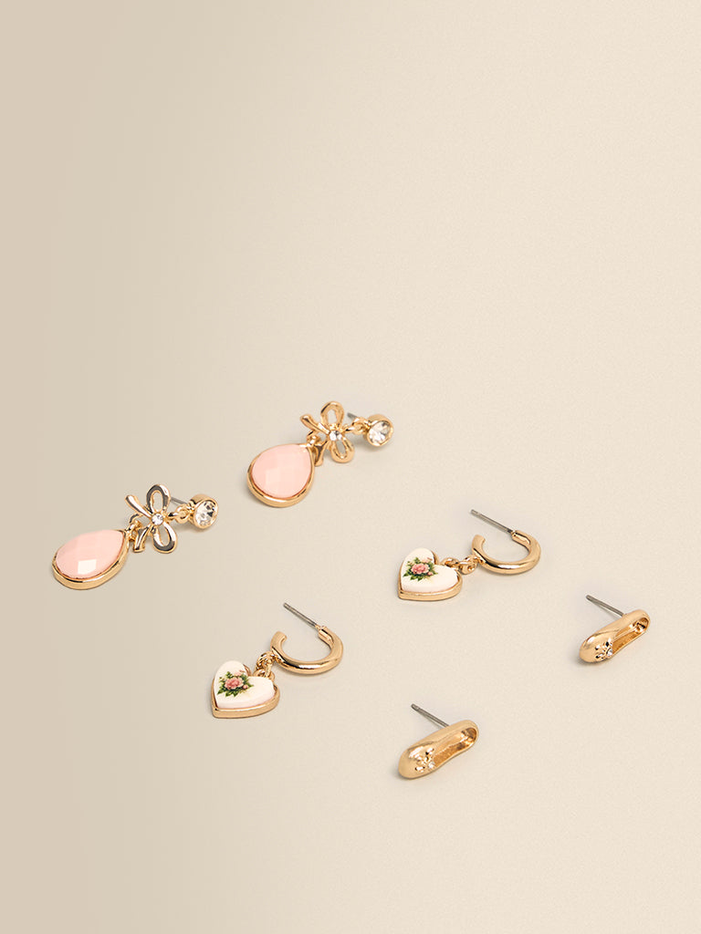 Pack of 3 Assorted Charm Earrings