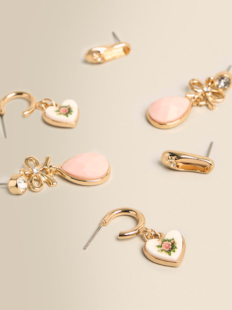 Pack of 3 Assorted Charm Earrings