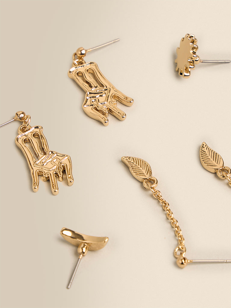 Assorted Studs and Drop Earrings (Pack of 3)