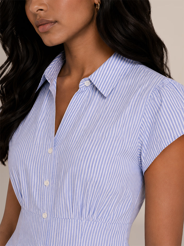 Pinstripe Fitted Shirt