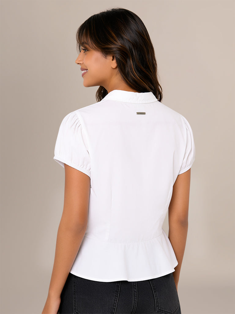 Fitted Pintuck Blouse