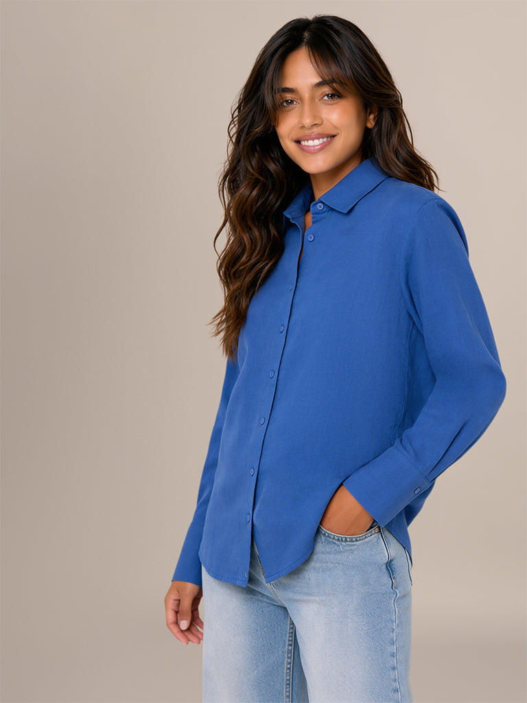 Oversized Solid Shirt