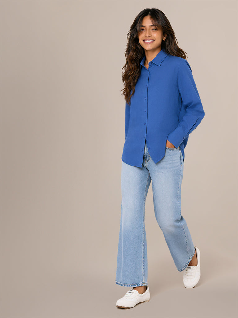 Oversized Solid Shirt