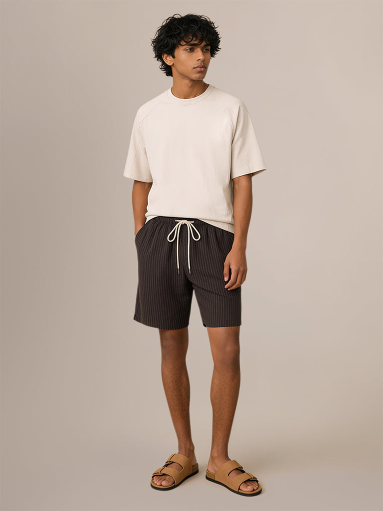 Striped Bermuda Shorts