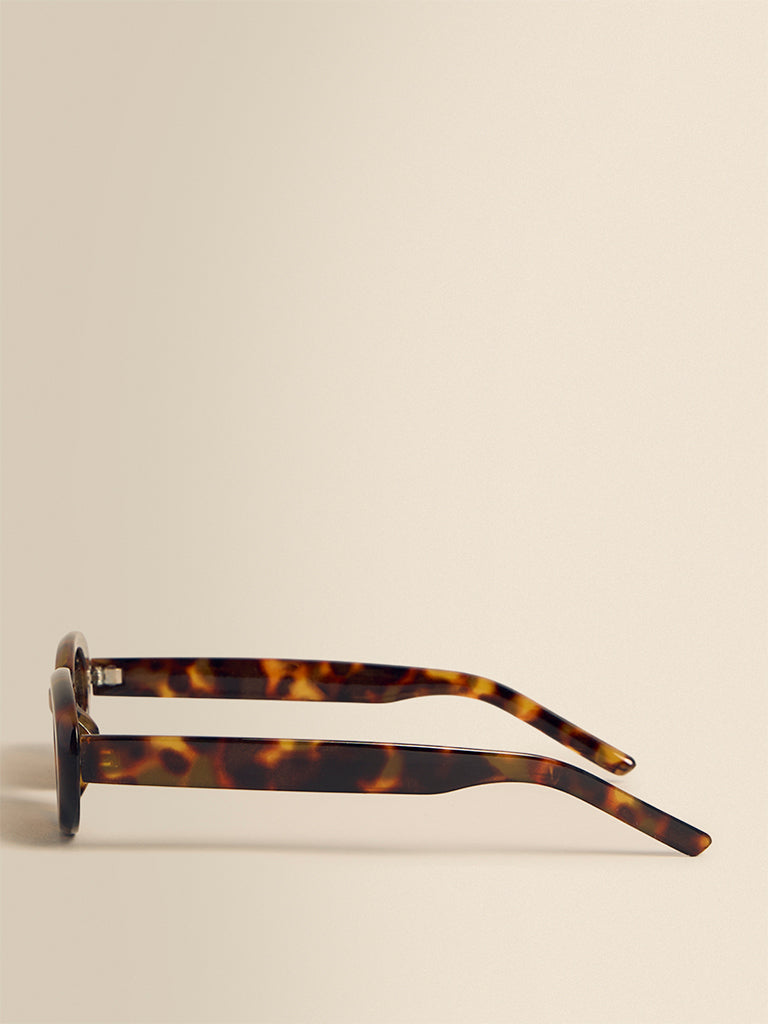 Oval Tortoiseshell Sunglasses