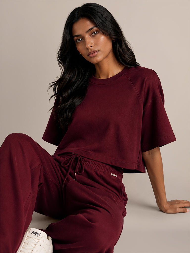 Boxy-Fit Solid T-Shirt