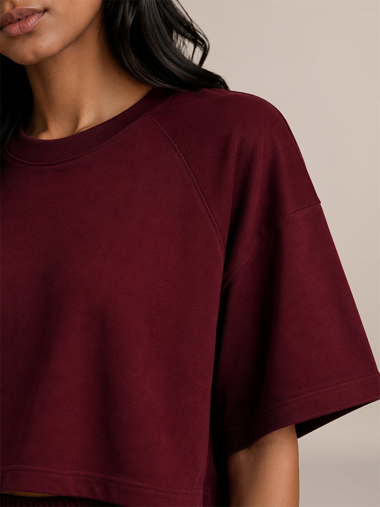 Boxy-Fit Solid T-Shirt