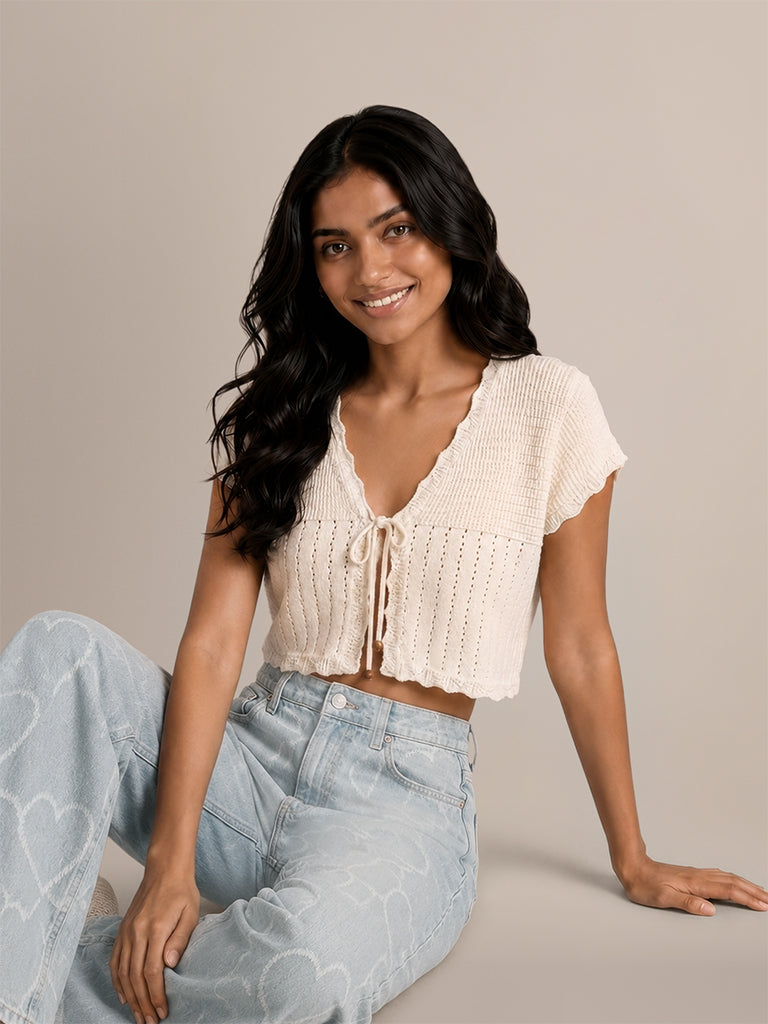 Relaxed-Fit Knitted Cardigan