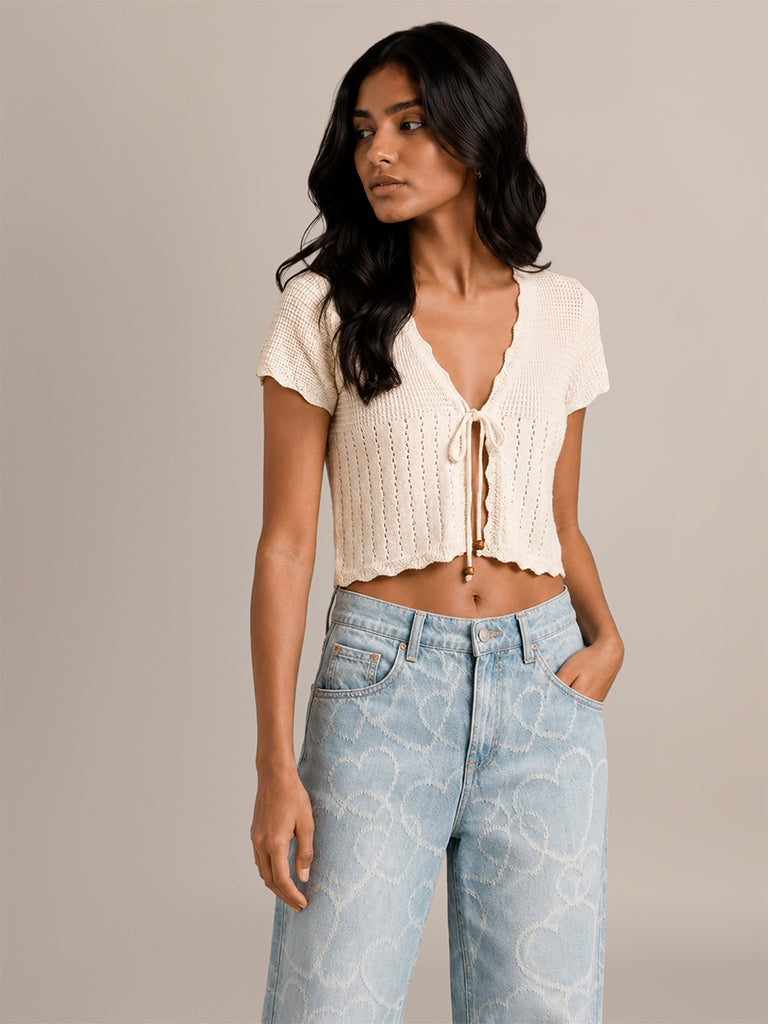 Relaxed-Fit Knitted Cardigan