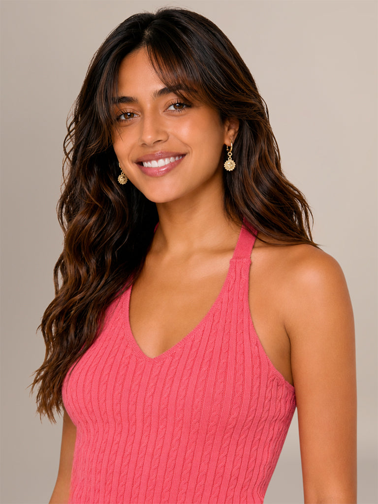 Fitted Halter-Neck Top