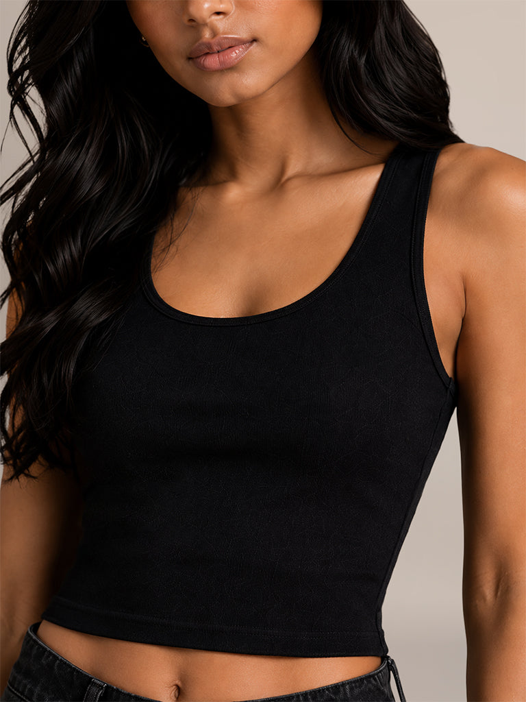 Crop Solid Tank Top