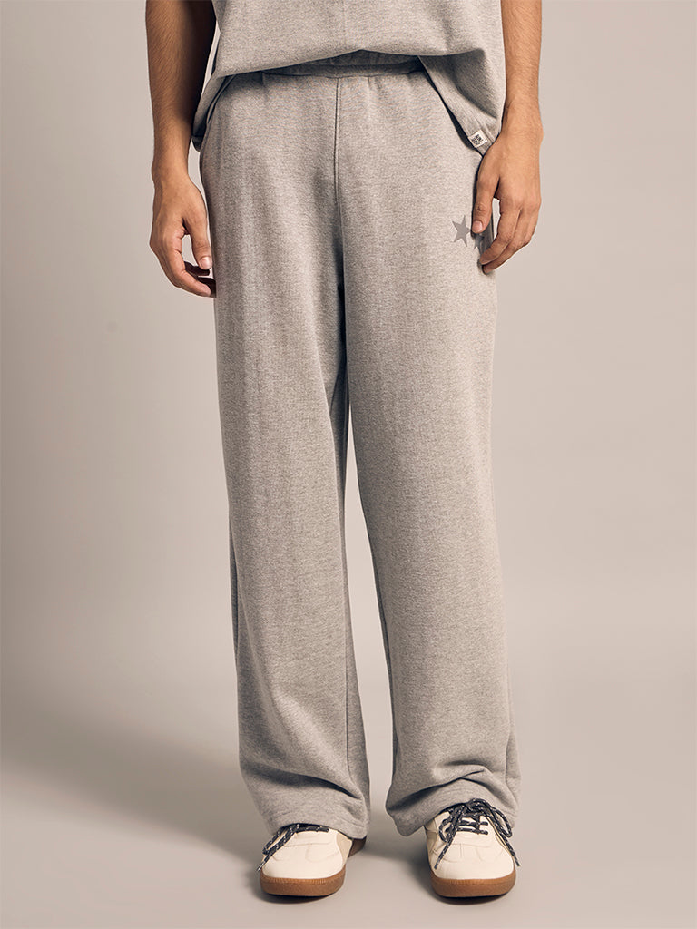 Wide-Leg Printed Pants