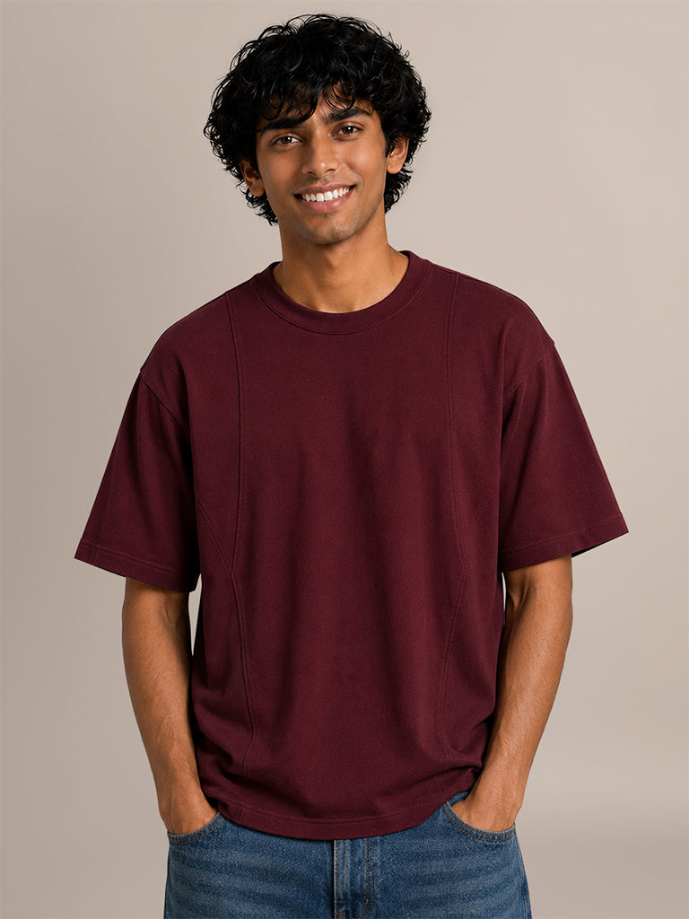 Relaxed-Fit Solid T-Shirt