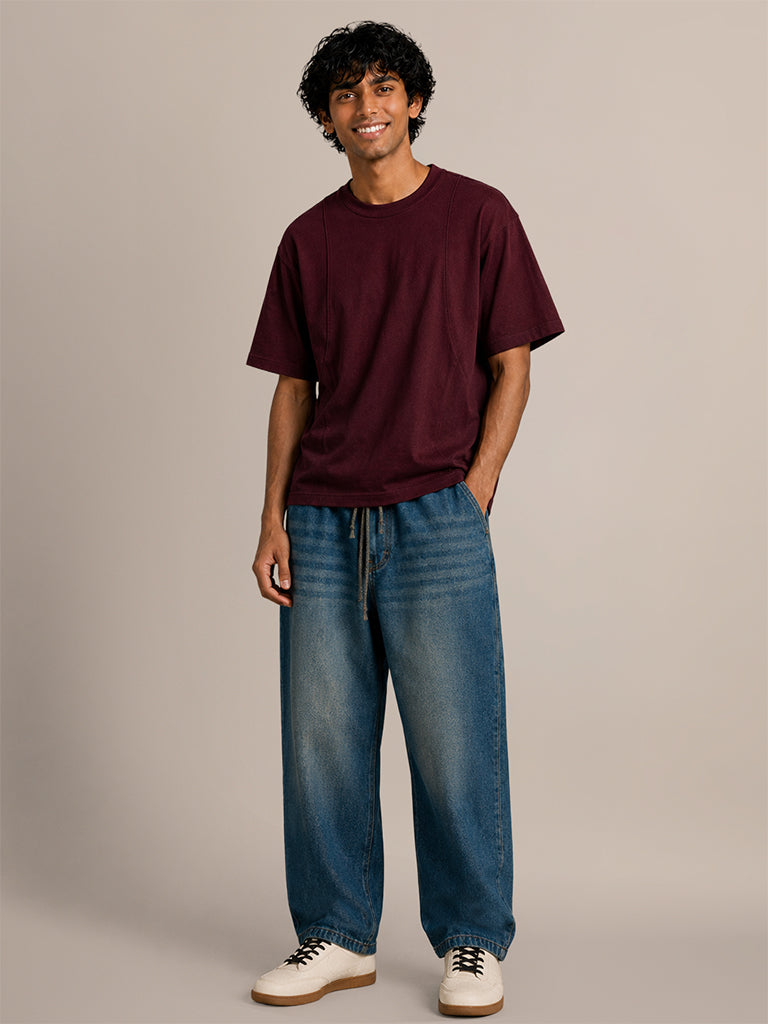 Relaxed-Fit Solid T-Shirt