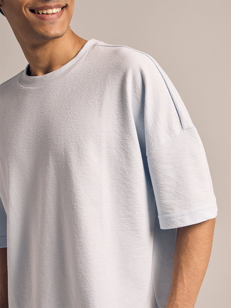 Boxy-Fit Textured T-Shirt