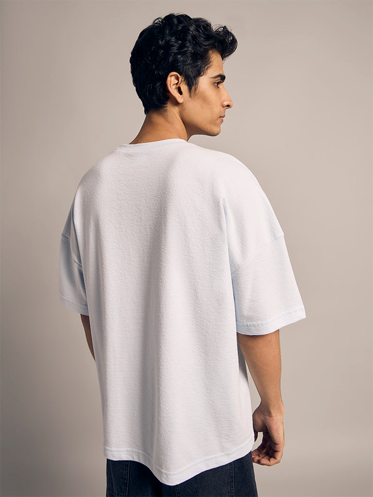 Boxy-Fit Textured T-Shirt