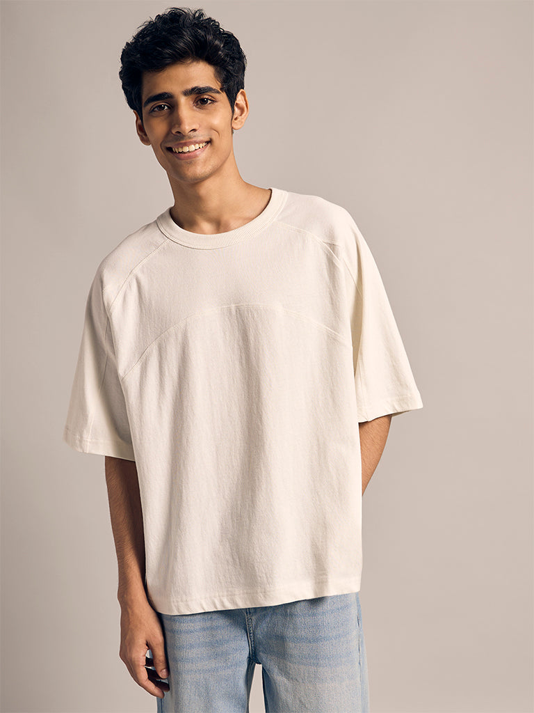 Boxy-Fit Solid T-Shirt