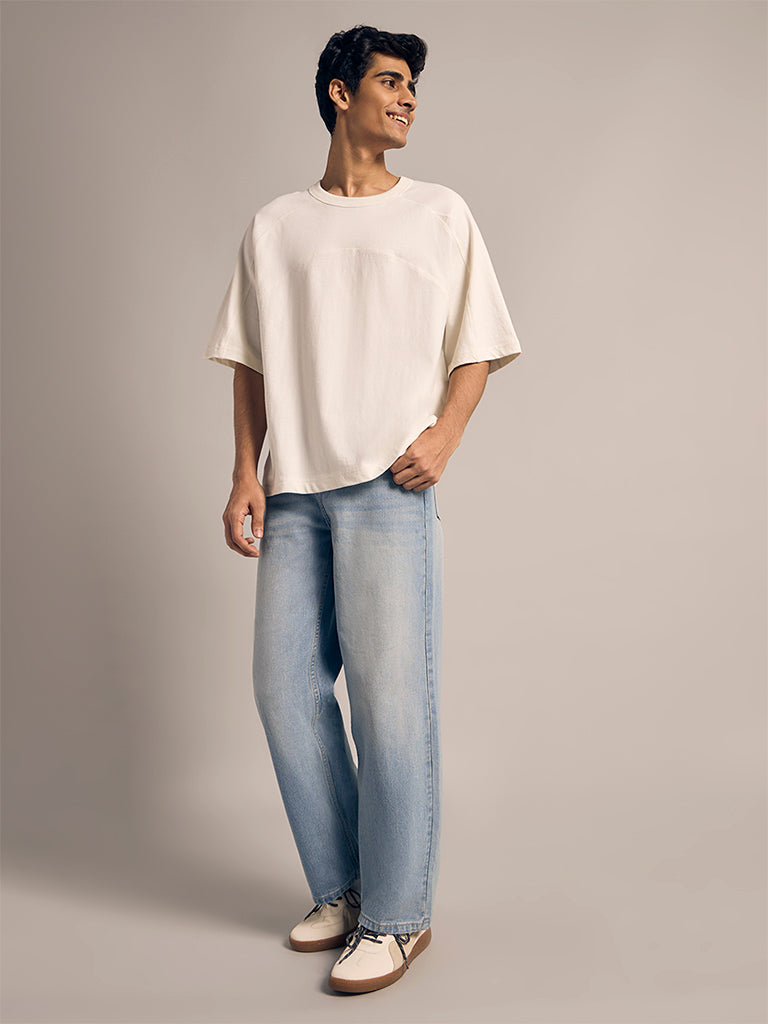 Boxy-Fit Solid T-Shirt