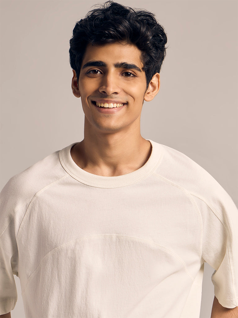 Boxy-Fit Solid T-Shirt