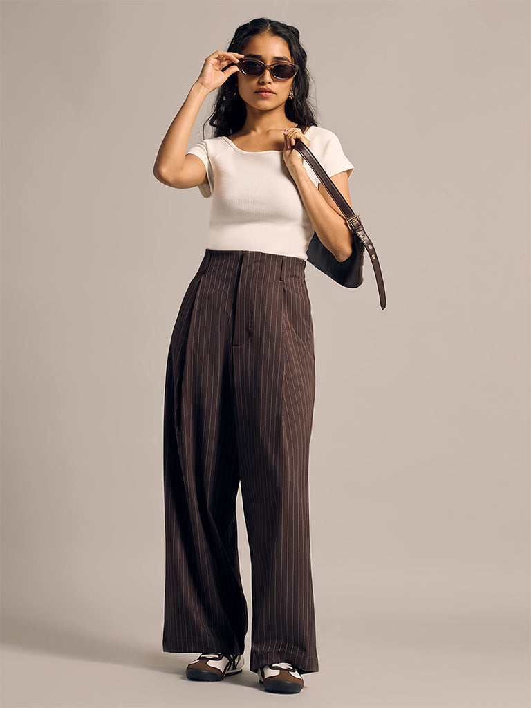 Baggy Pinstriped Pants