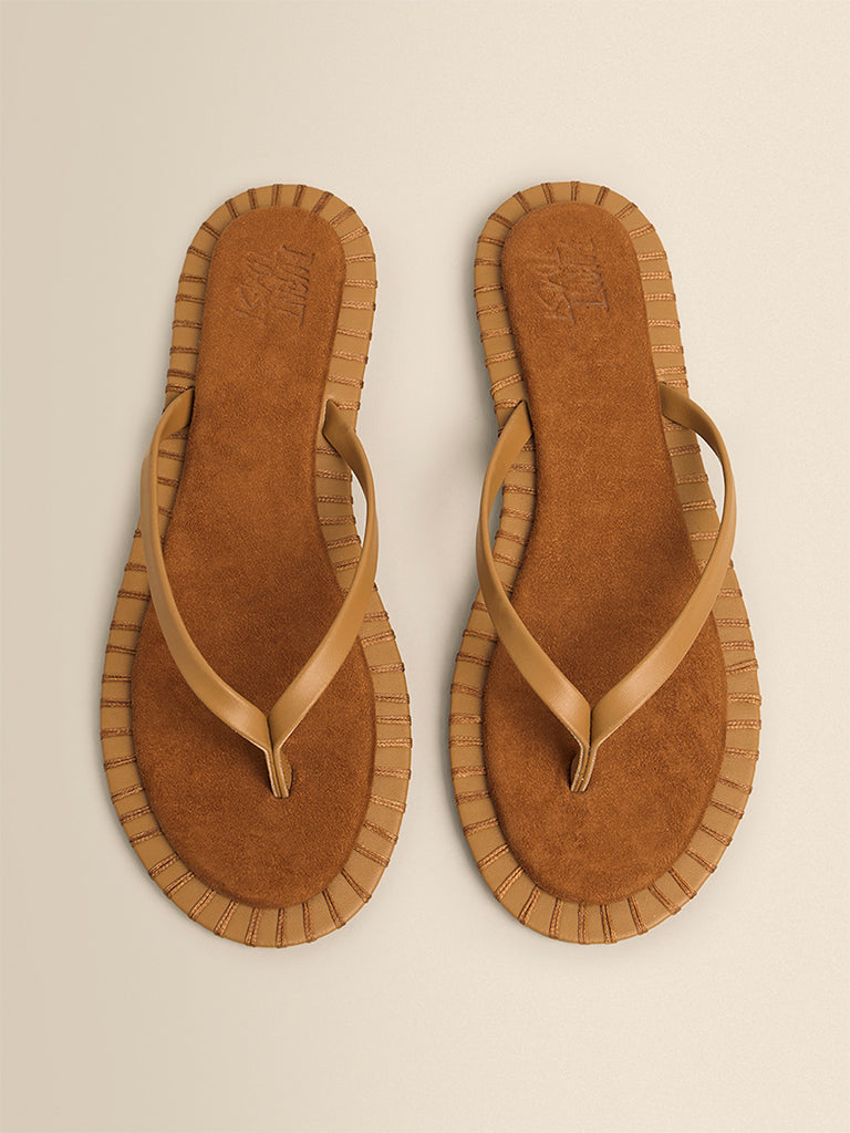 Whipstitch Detail Flip Flops