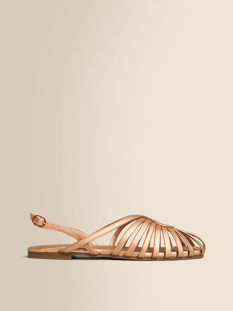 Caged Flat Sandals
