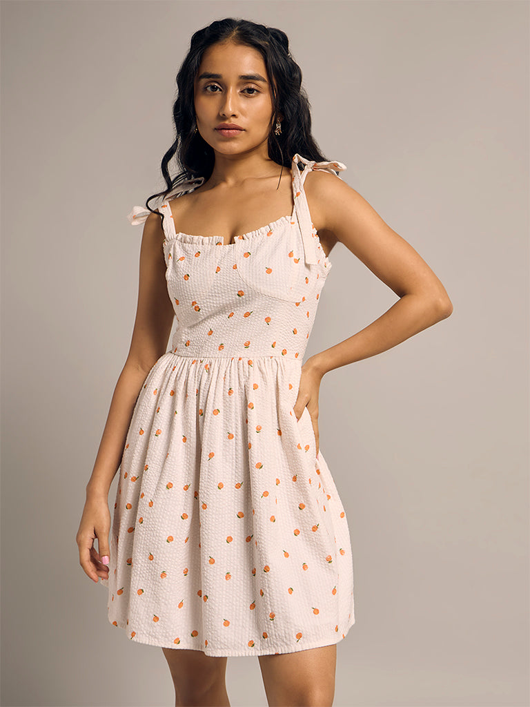 Printed Mini Dress
