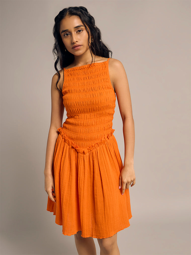 Smocked Mini Dress