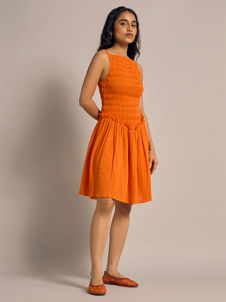 Smocked Mini Dress