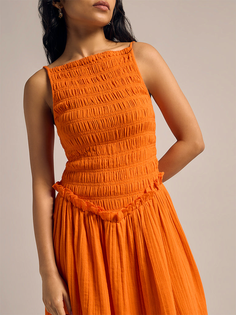 Smocked Mini Dress