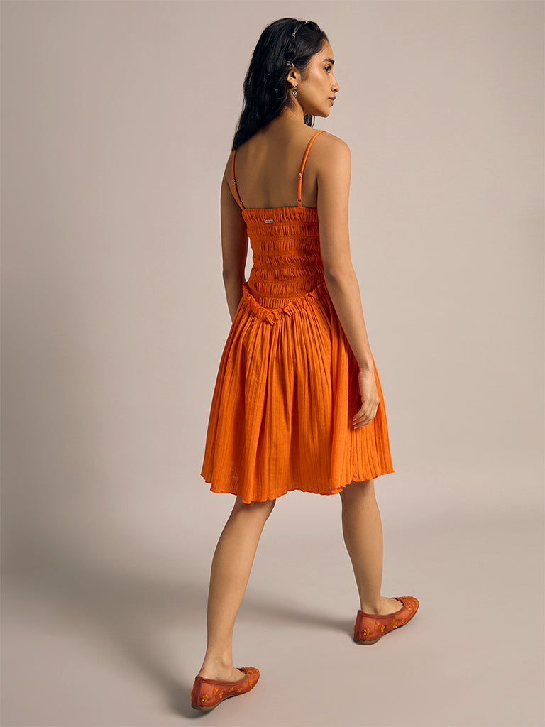 Smocked Mini Dress
