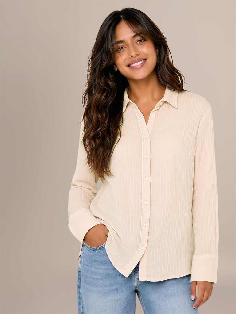 Oversized Textured Blouse