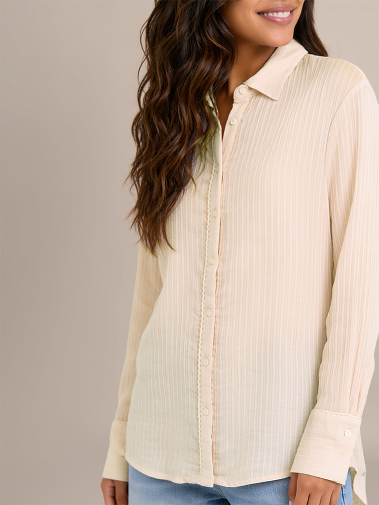 Oversized Textured Blouse