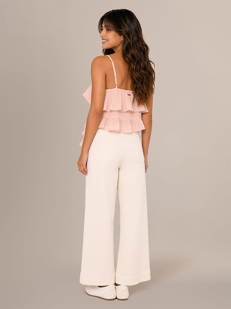 Regular-Fit Ruffled Top
