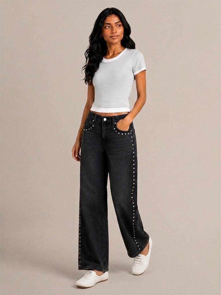 Fitted Ribbed T-Shirt