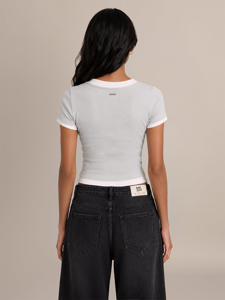 Fitted Ribbed T-Shirt