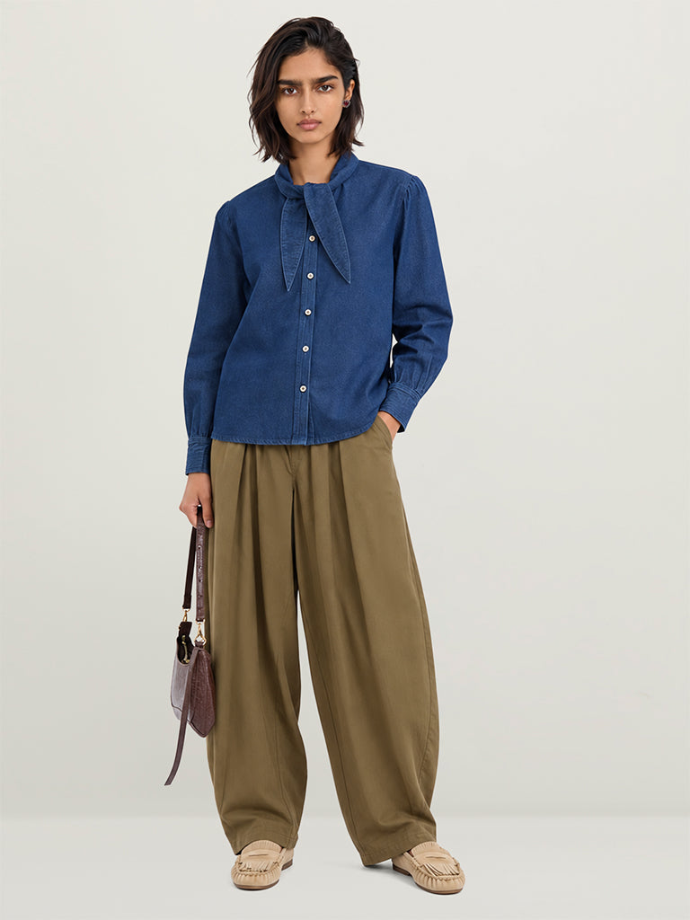 Barrel-Fit Trousers