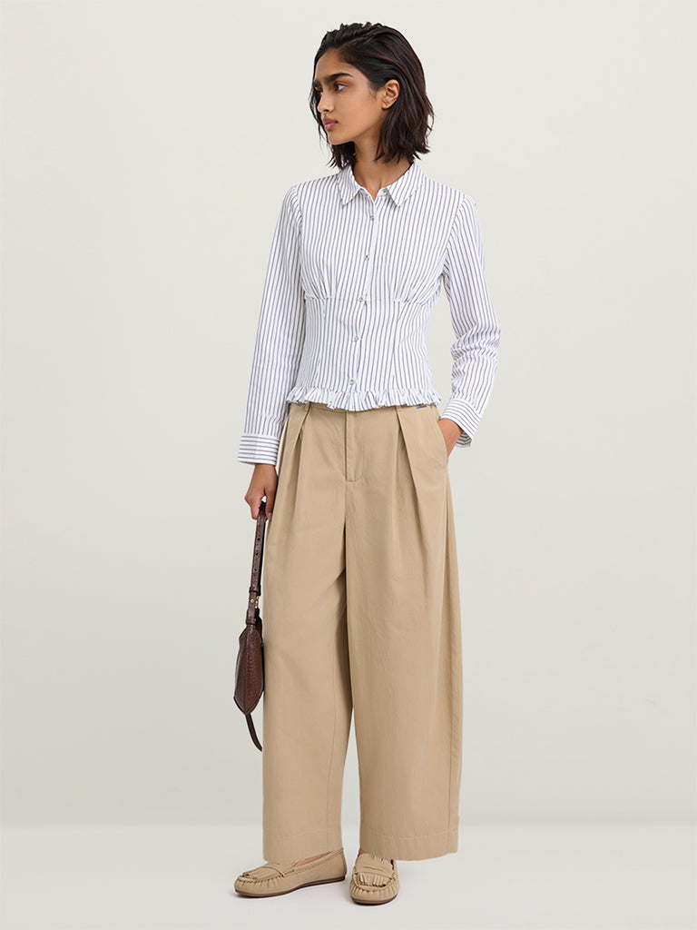 Wide-leg Trousers