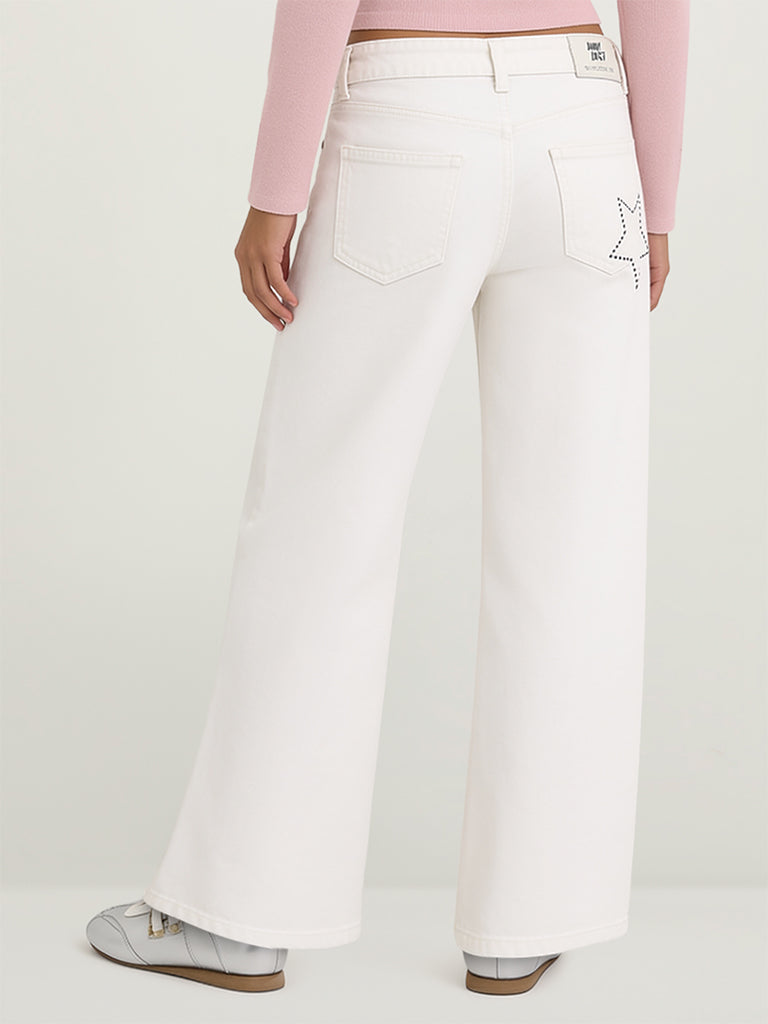 Straight-Fit Embellished Jeans
