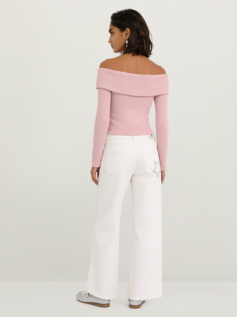 Straight-Fit Embellished Jeans