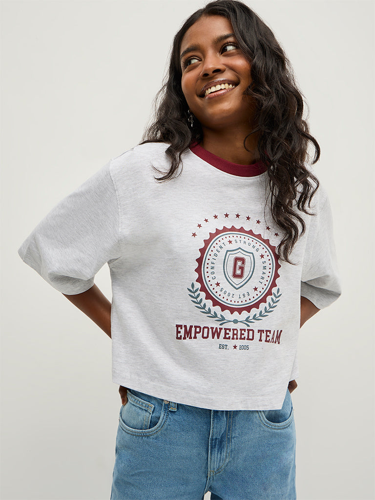 Boxy-Fit Printed T-Shirt