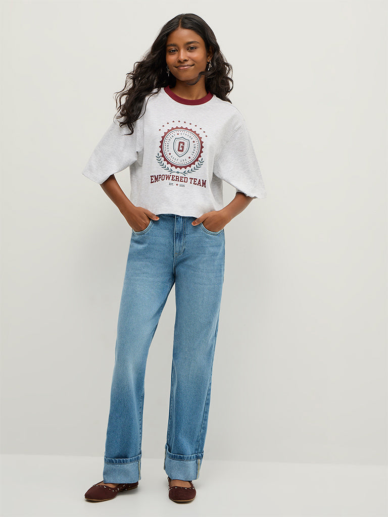 Boxy-Fit Printed T-Shirt