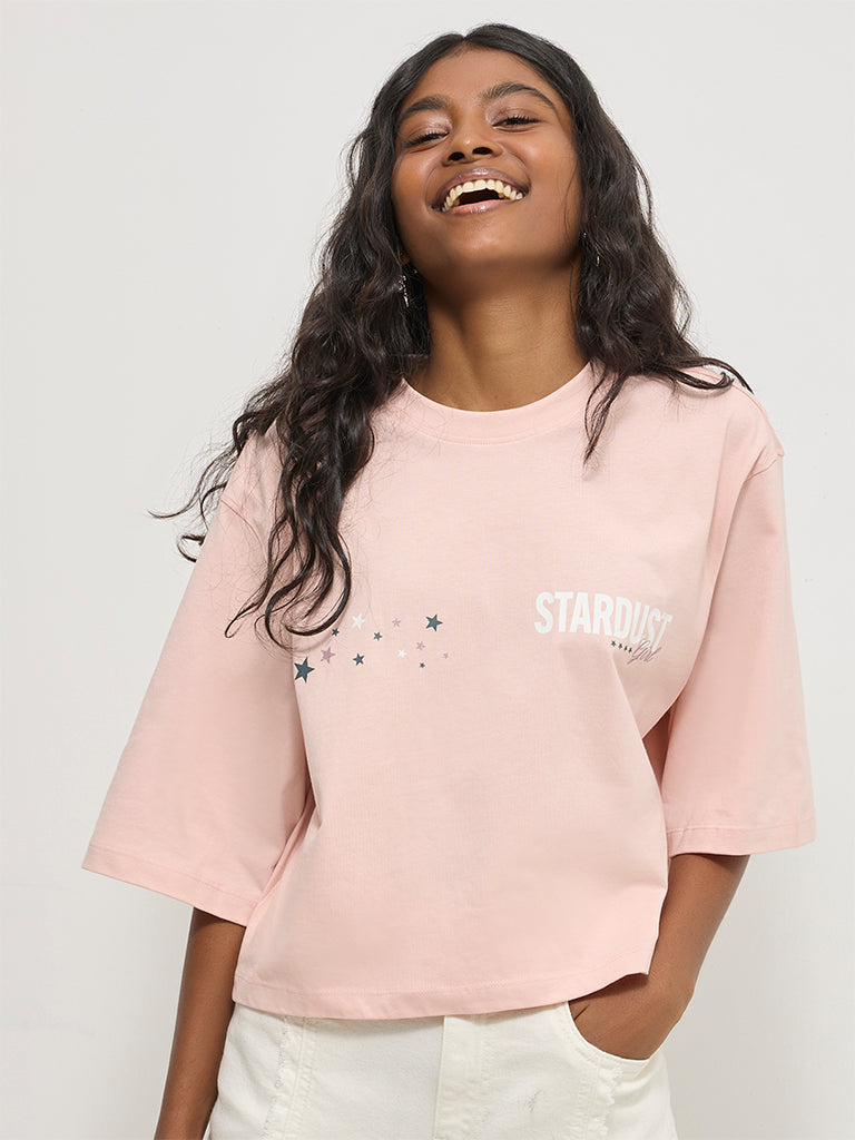 Boxy-Fit Graphic Design T-Shirt
