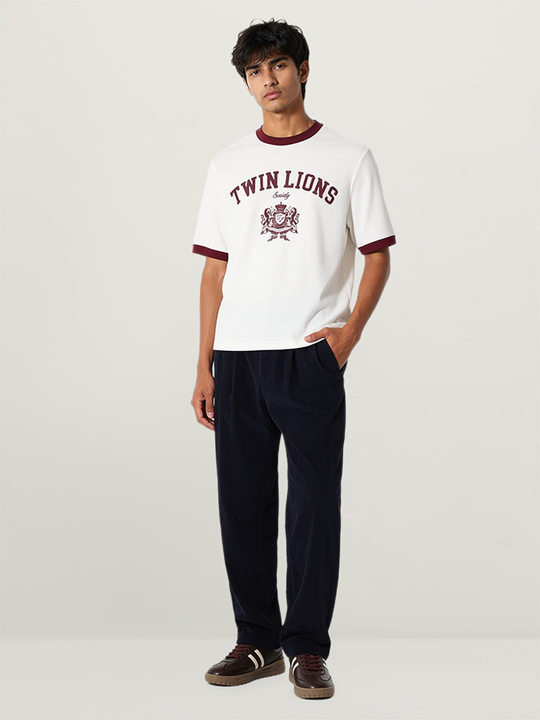 Baggy-Fit Corduroy Trousers