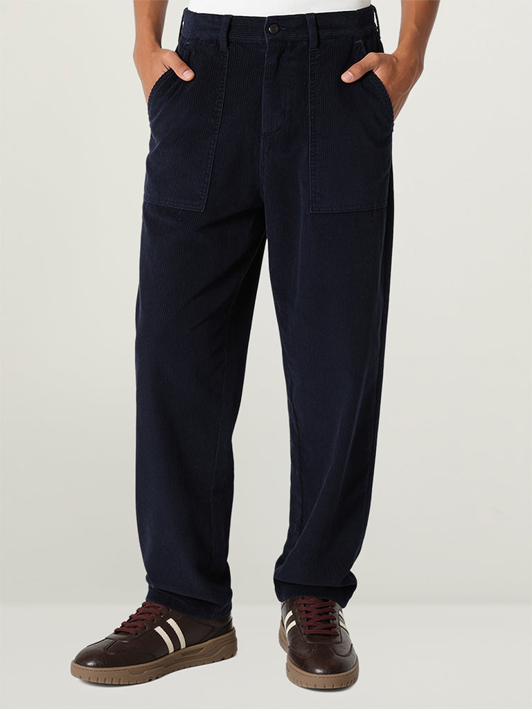 Baggy-Fit Corduroy Trousers