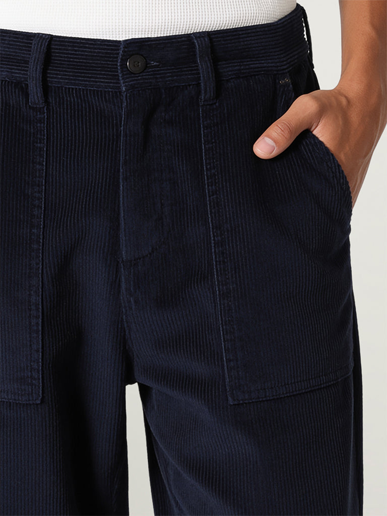 Baggy-Fit Corduroy Trousers