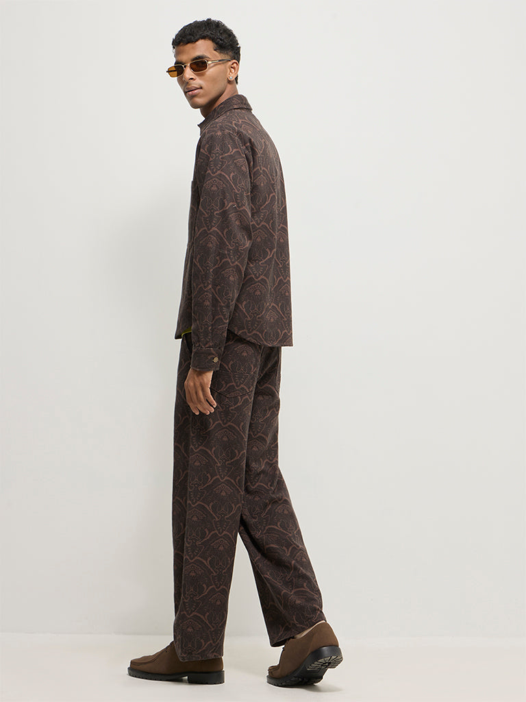 Baggy-Fit Printed Pants