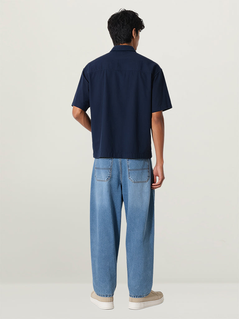 Skater-Fit Washed Jeans
